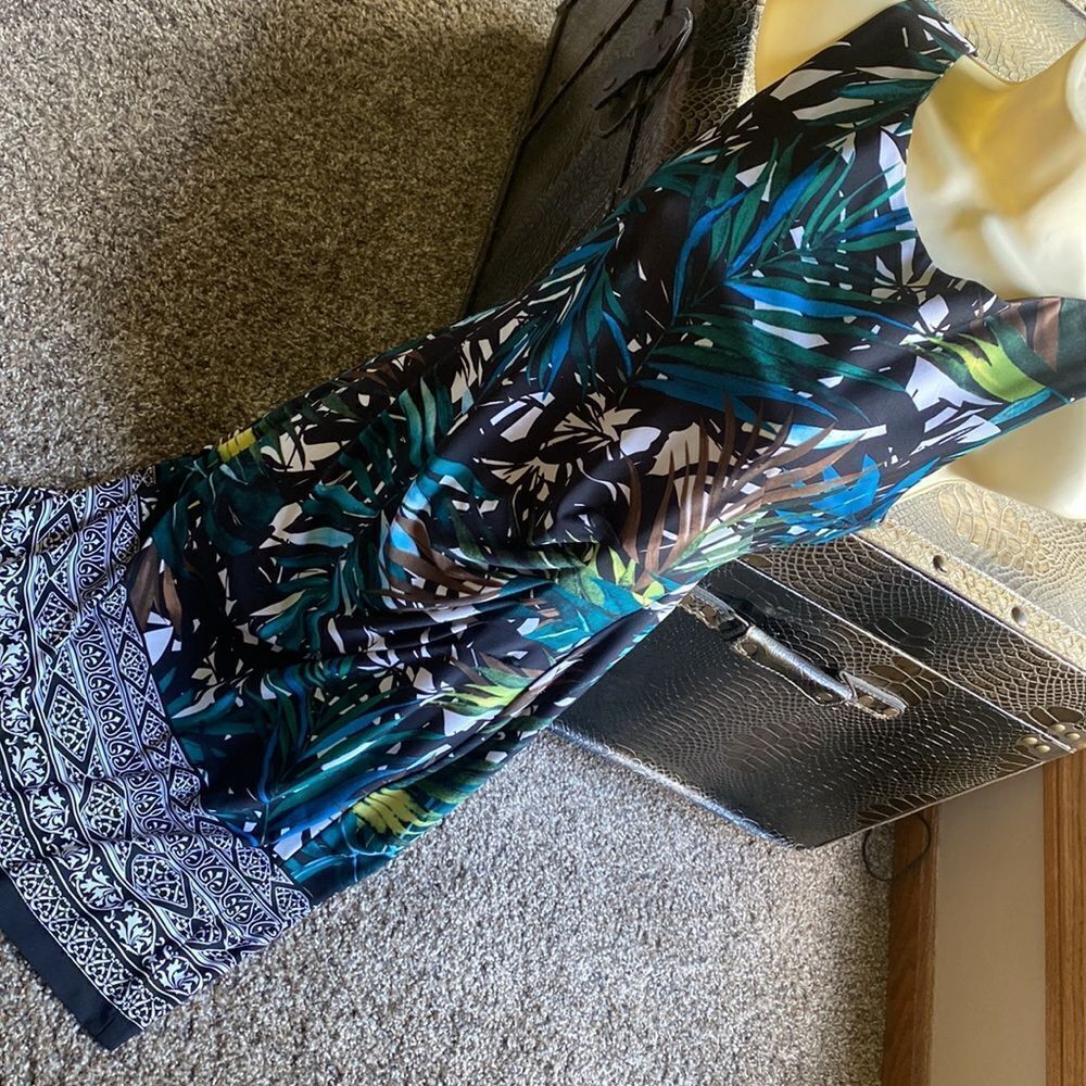 Designer Fashion Tropical Party Casual Special Occasion Dress 4 - Picture 3 of 13